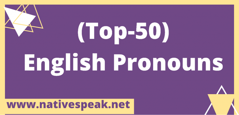 Top 50 English Pronoun List With Meaning & Definition