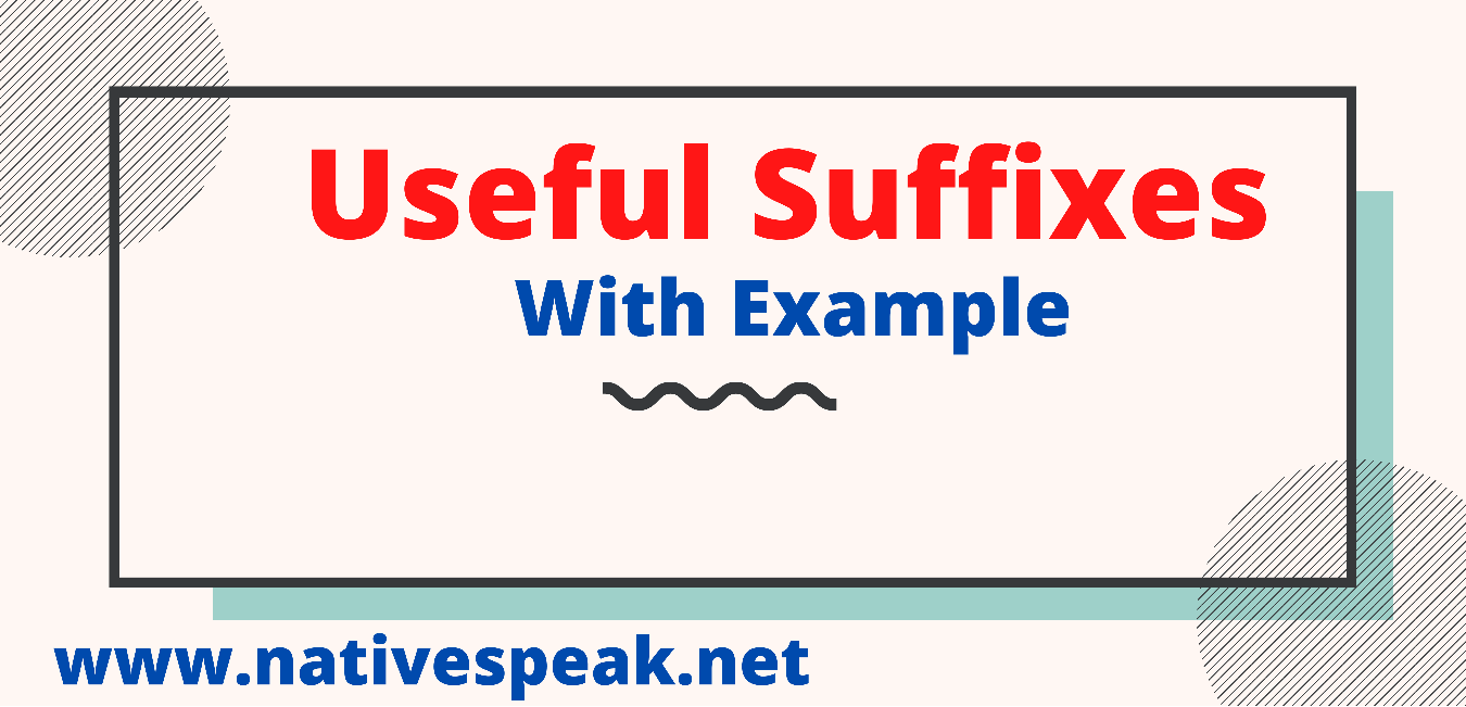Suffix in English