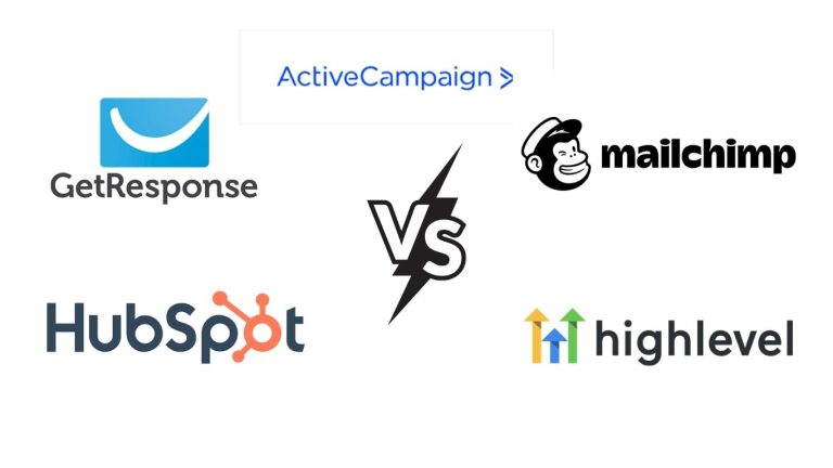 GetResponse vs Mailchimp vs HubSpot vs Gohighlevel vs ActiveCampaign