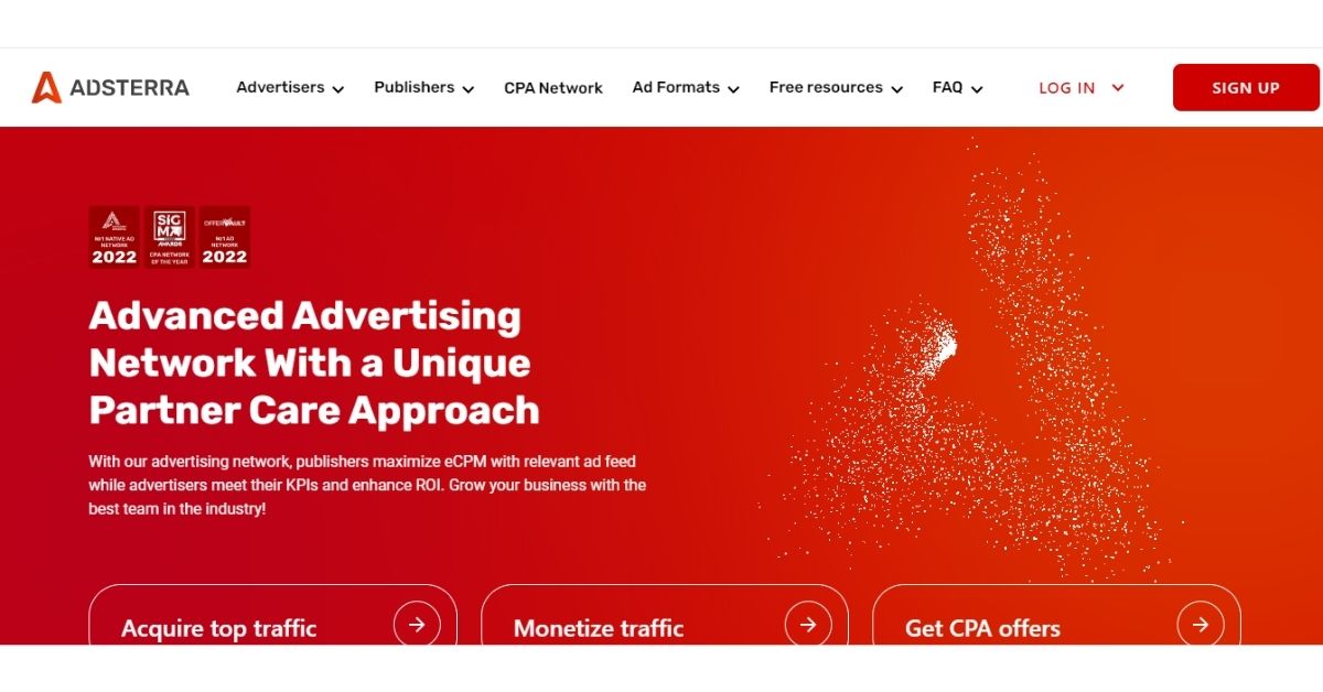 Adsterra Monetization and Advertising Platform