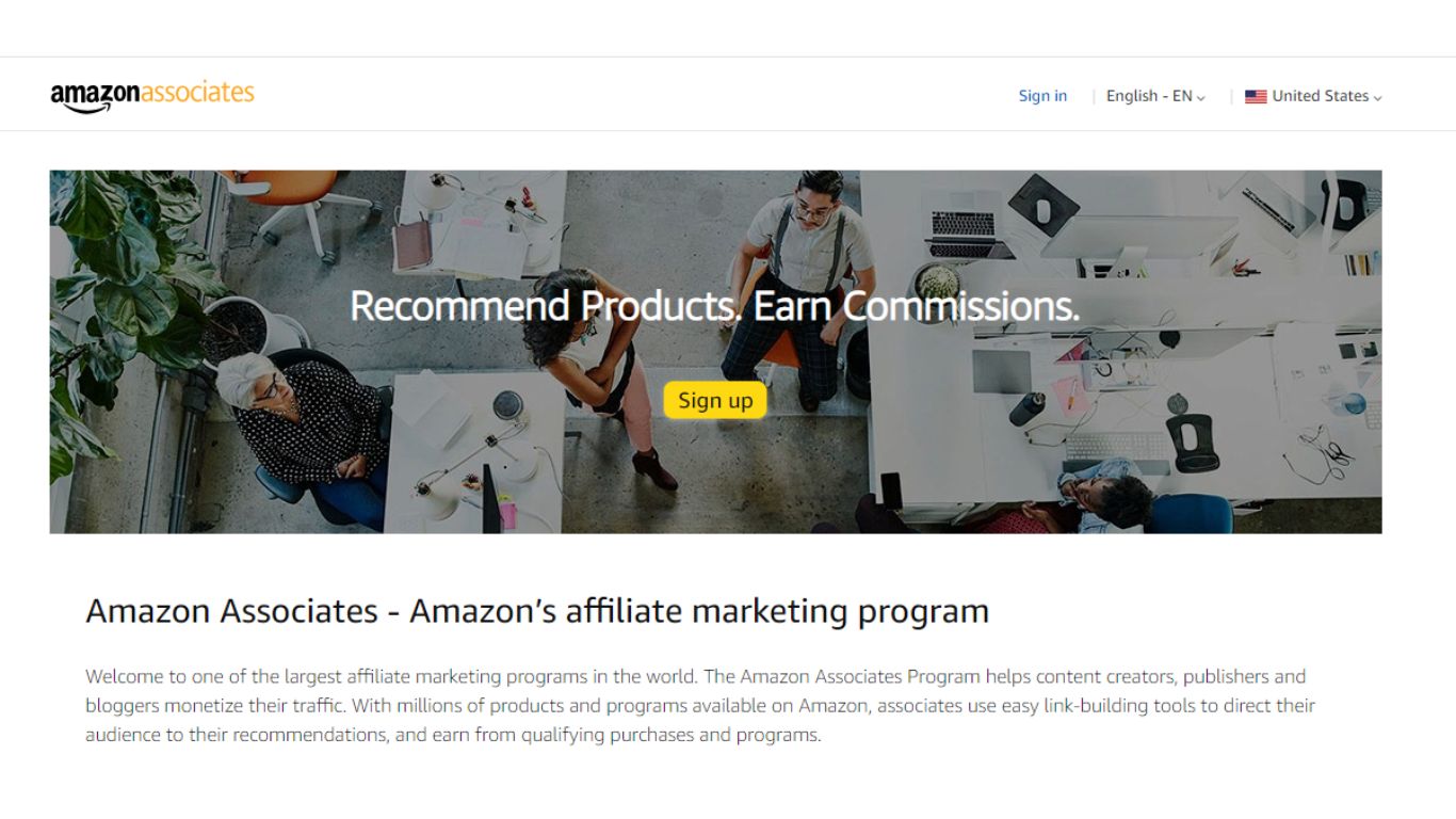 Amazon Associates Monetization and Advertising Platform