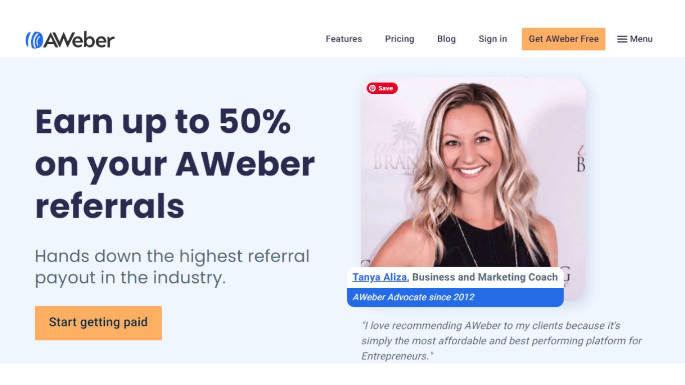 Aweber affiliate