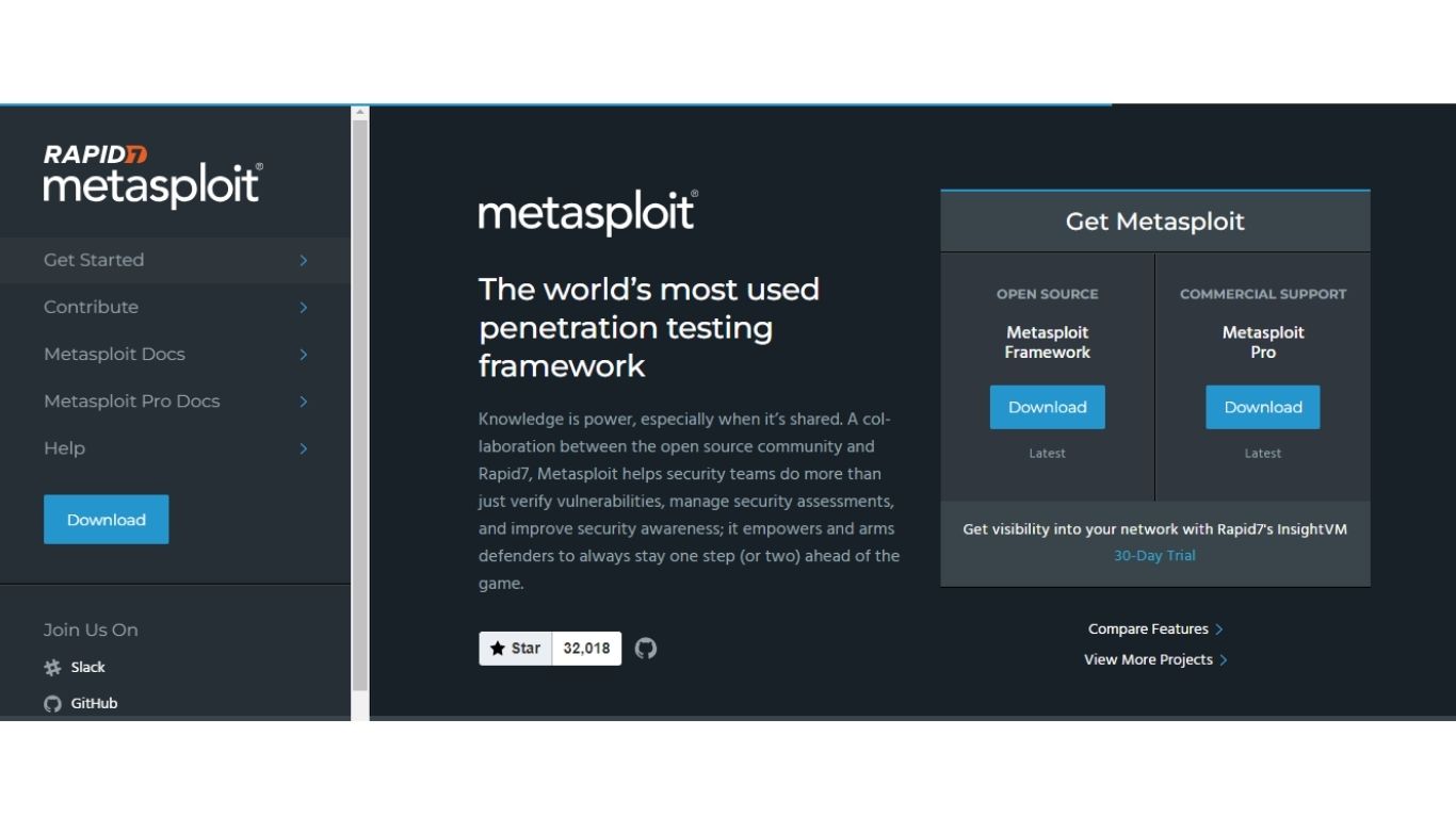 Metasploit Best Software Testing Tools