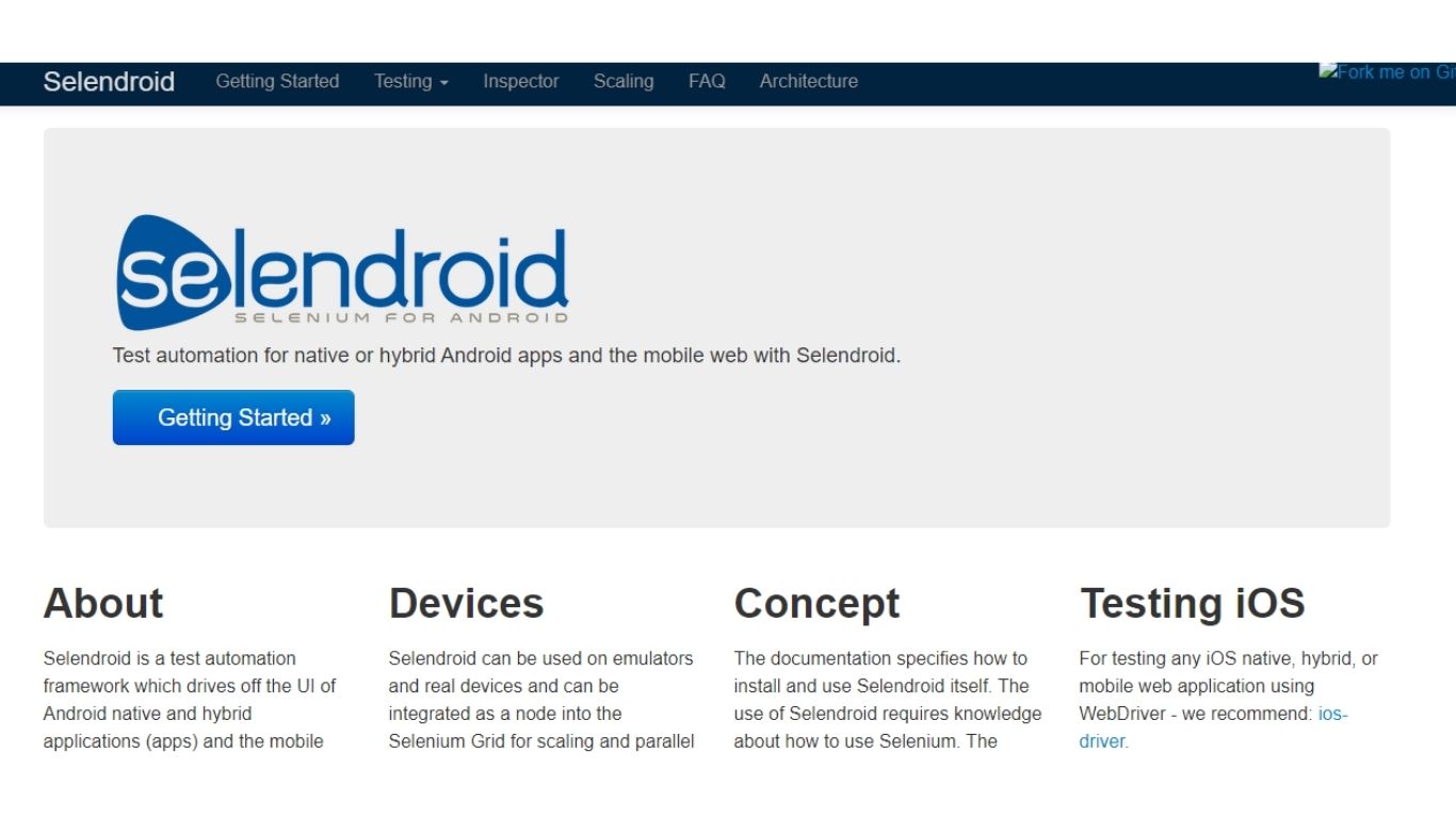 Selendroid Best Software Testing Tools